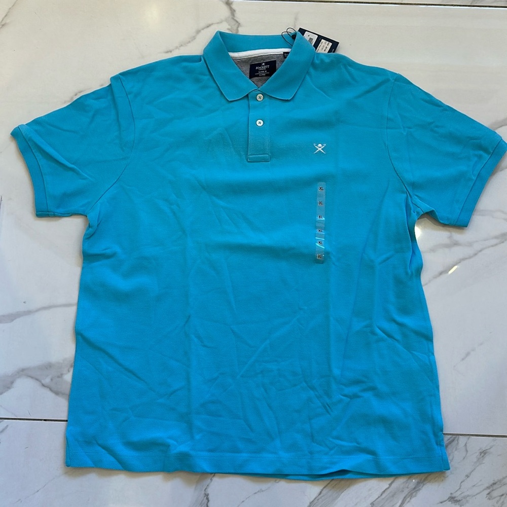 Hackett Men's Blue Polo Shirt